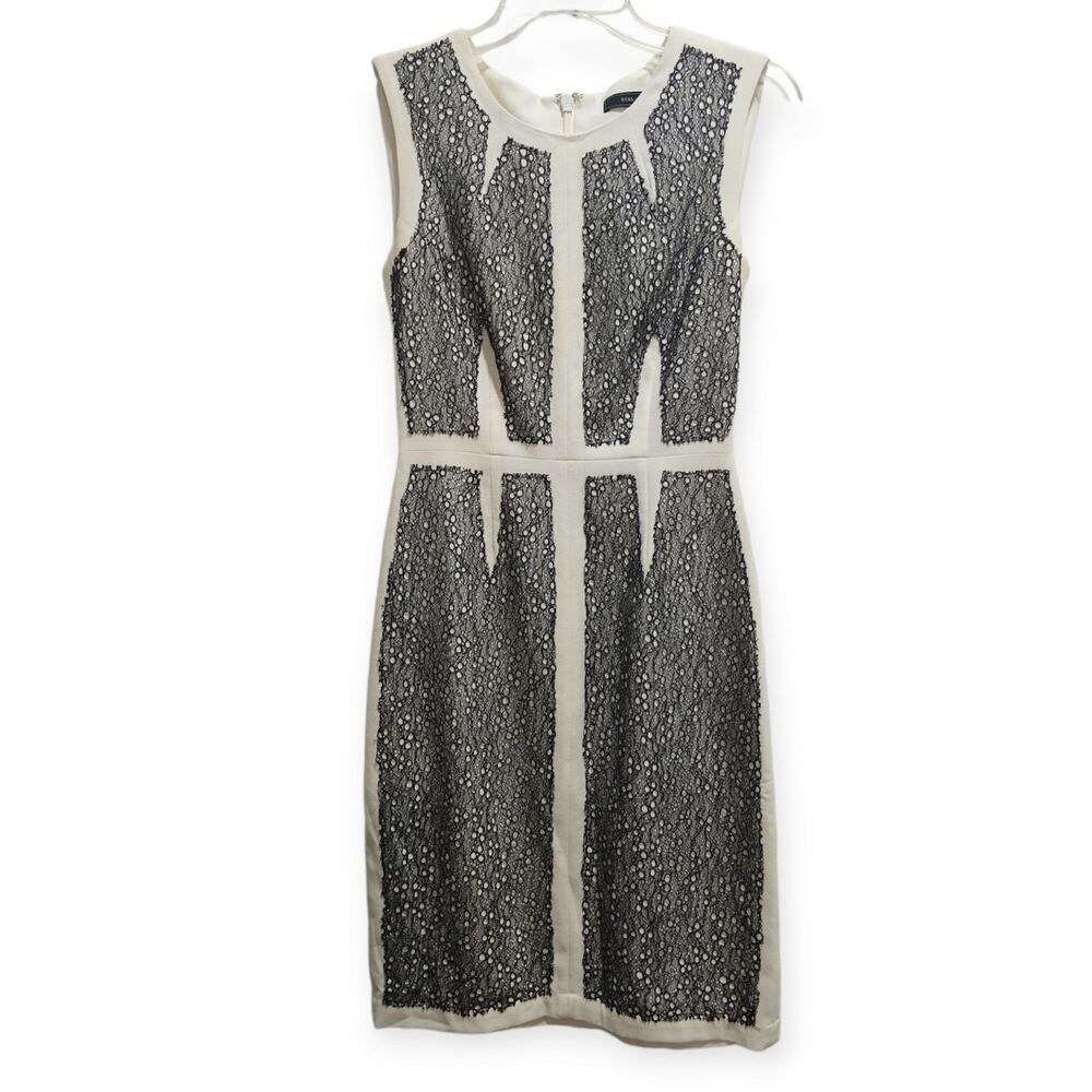 BCBG Max Azria Black and White Dress - Size 2 - Gently Worn
